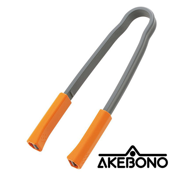 【AKEBONO】竹筷延伸烤肉夾-長『橙色』CH-2063 烤肉夾.燒烤夾.夾子.戶外.野炊.露營.中秋烤肉.日本製