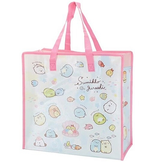 大方型寬底容量足夠 衣物薄棉被可收納 外出採買也適合 側背手提都OK