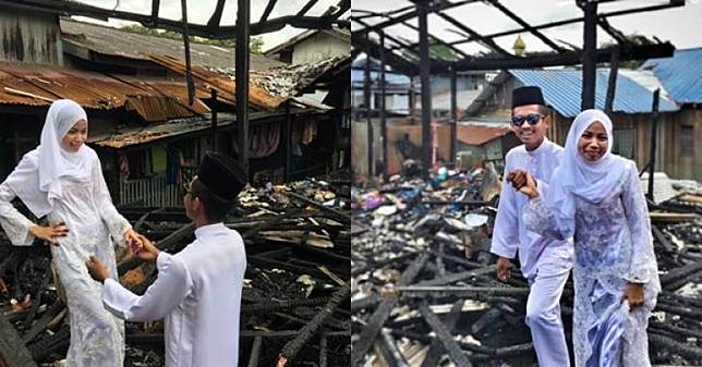 Kisah Sedih Pasangan Pengantin yang Rumahnya Habis Terbakar 2 Hari Sebelum Pernikahan Diselenggarakan