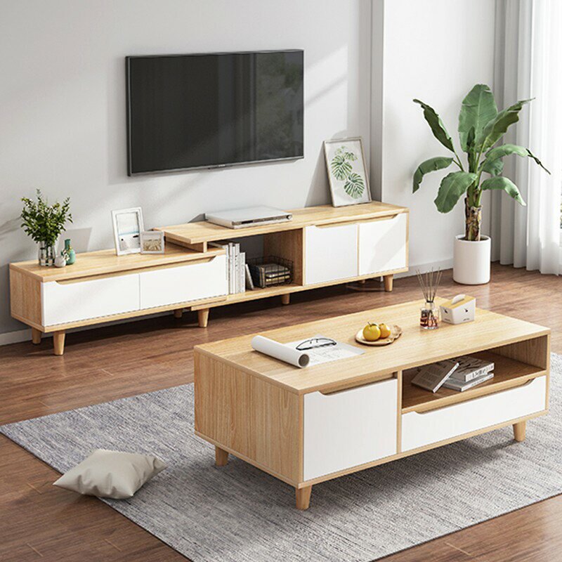 【E家工廠】現貨免運 伸縮電視櫃 164-230*30*42（cm）電視櫃 現貨限時下殺免運/ 客廳長櫃/收納櫃/TV櫃/高腳電視櫃 /北歐風