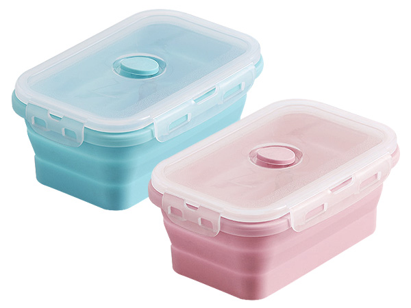 環保矽膠折疊收納便當盒500ml(單入) 款式可選【D021451】