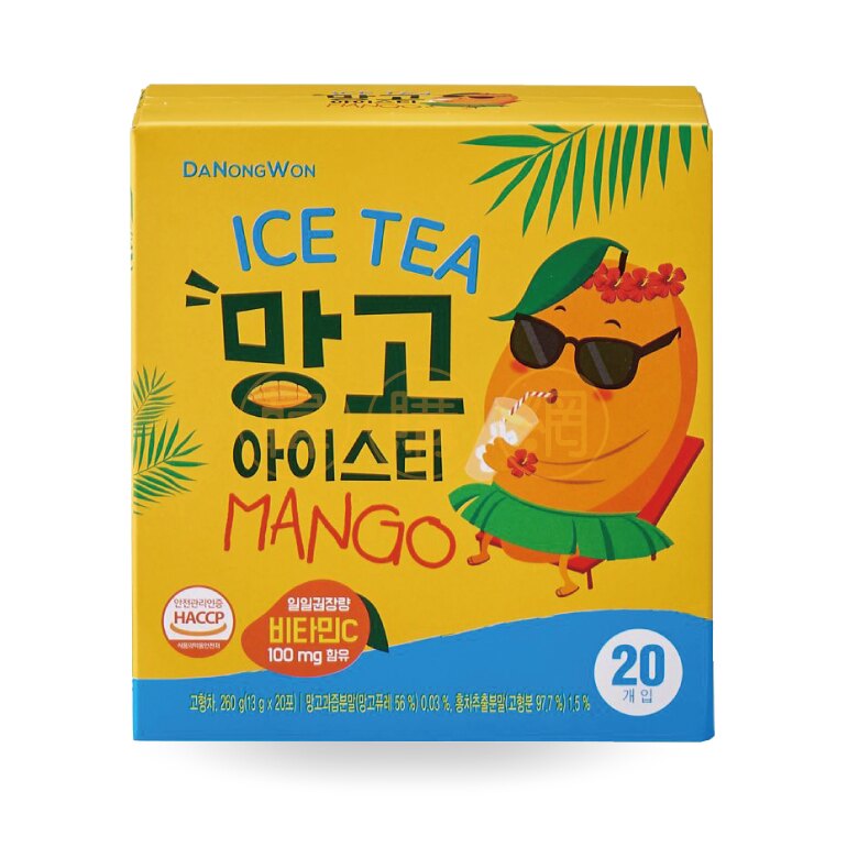 【韓購網】韓國DANONGWON芒果冰茶(20入) ★ICE TEA/MANGO★維他命C★韓國進口[CB00086]