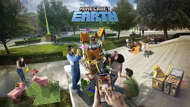 我的世界 手機版 Minecraft Earth 正式公開 Ar Gps讓玩家在現實世界打造自己專屬領域 遊戲基地 Line Today