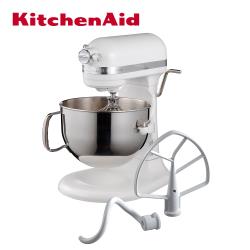 【KitchenAid】桌上型攪拌機(升降型)牛奶白 送不銹鋼冷翠咖啡壺 8/9~8/19加碼KitchenAid 百年限定料理工具5件組