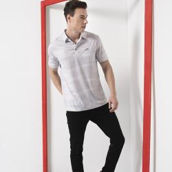 ◎時髦穿搭更顯年輕，修身線條|◎講究作工細膩，明亮色系風格|◎乾爽舒適不黏身，展現俐落曲線品牌:SAINSOU聖手牌品牌定位:運動品牌適穿對象:男生款式:POLO衫袖長:短袖顏色:混色系/撞色系適穿季