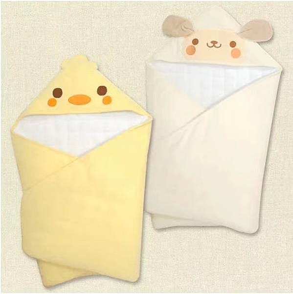 高品質保暖厚款棉質包巾 80*80cm 無甲醛 無螢光劑 最適合寶寶的肌膚 包巾 / 多功能小被~