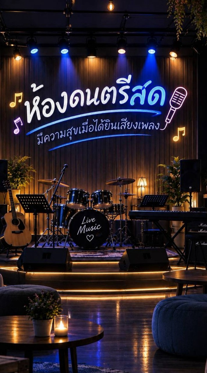 🎶ห้องดนตรีสด🎸ร้อง+ฟังเพลง🎤 โสด~เหงา เข้ามา 20+30+40++