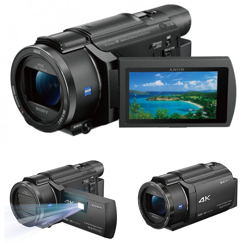 ★送64G高速記憶卡 + 長效高容量電池2顆 (FV70)+專用座充+專業攝影包+清潔保養組★保固一年★由於門市同步銷售，下單前請詢問是否有現貨！■ 4K 高畫質投影攝影機■ B.O.SS. 全方位防