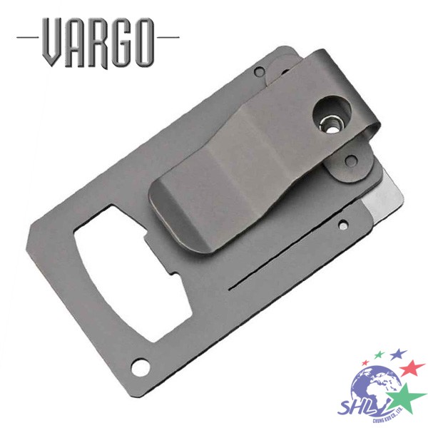 Vargo - 經典鈦金屬多功能名片型工具 + 鈔票夾 / 含大小一字起及開瓶器 - VARGO 442 【詮國】