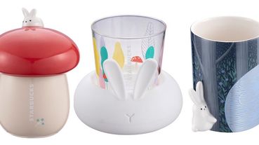 星巴克推出中秋節限定「玉兔杯」！玉兔夜光玻璃杯、玉兔造型馬克杯必須收藏