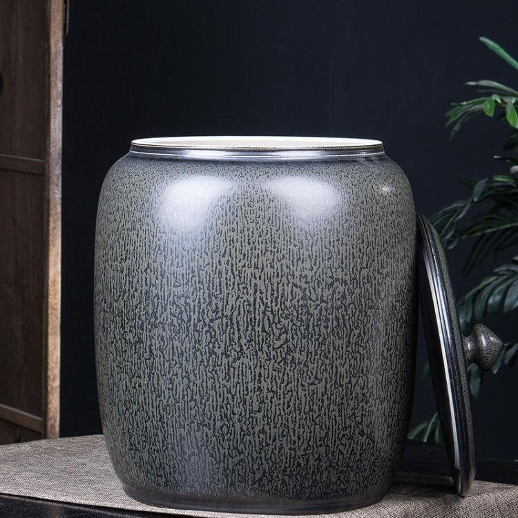 米桶米缸景德鎮陶瓷茶葉缸酒壇水缸油缸15斤20斤30斤50斤防潮實用 麥琪精品屋