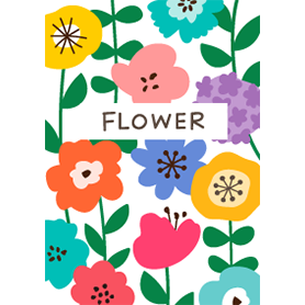 北欧カラフルフラワー