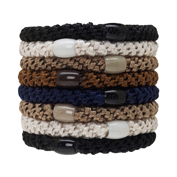 每個女生必備的配件！n不易鬆，不易斷，不咬髮，彈性佳n簡單多彩的設計，隨時隨地都能輕鬆使用