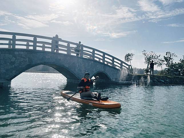 ▲在平緩的河面上悠閒地漂浮感覺特別自在。（圖／奧丁丁體驗)