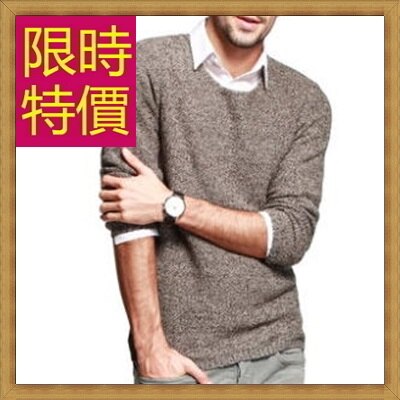 ★毛衣 長袖上衣-套頭有型時尚羊毛男針織衫2色61l51【澳洲進口】【米蘭精品】