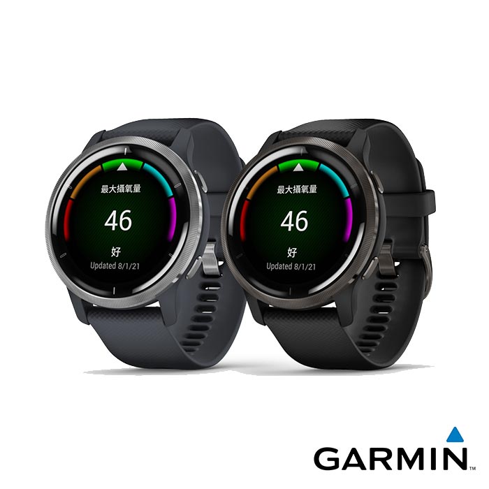 【血氧監測智慧錶】Garmin Venu 2 GPS智慧手錶花崗岩藍