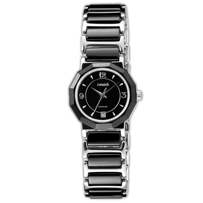 科技陶瓷精密錶帶～經典超薄型設計特殊的多角型錶殼。極簡時尚的經典感藍寶石水晶鏡面。抗磨損不易刮壞產品型號：IW-2006L-1