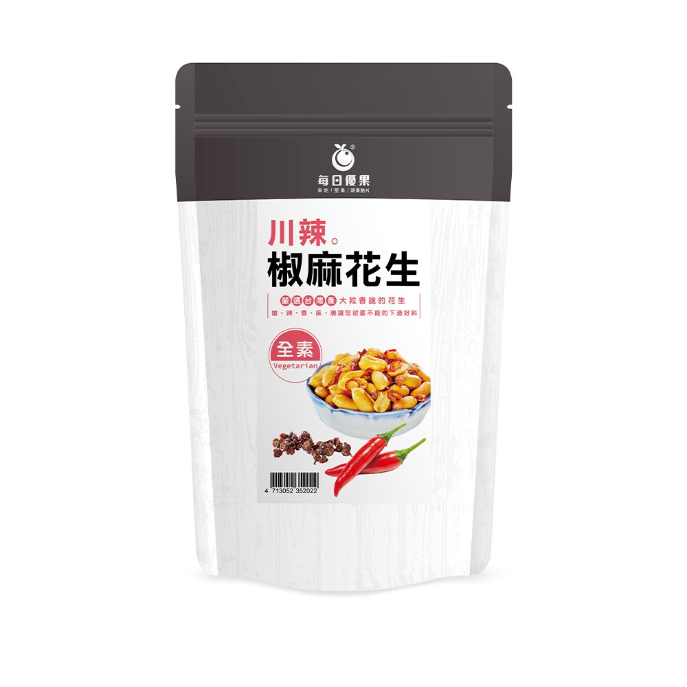 川辣椒麻花生大包裝580公克【每日優果】