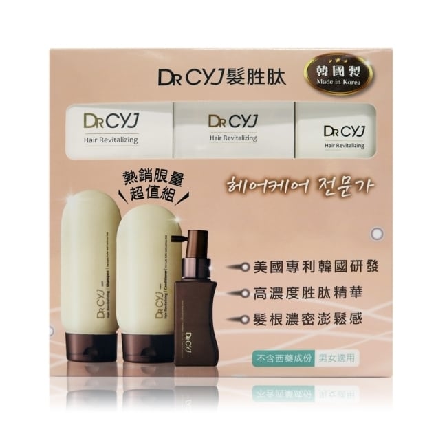 ■美國專利胜月太成份 ■不含藥物男女適用 ■強健髮根/調理頭皮健康 ■秀髮豐盈厚感 「不含藥」健髮養髮品牌 十多年來，鄭鎔池博士(Dr. Chung Yong Ji )不斷研究讓人類可以變得更健康、美