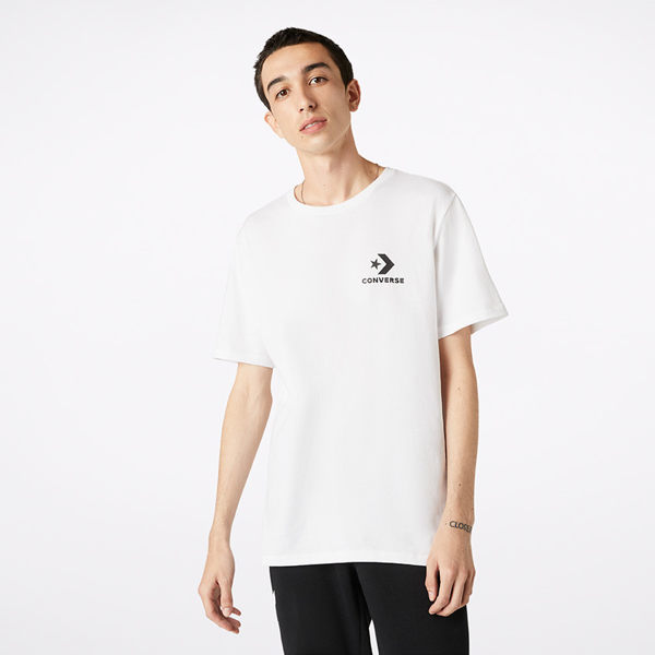 CONVERSE-休閒短袖上衣 白-NO.10018234-A01