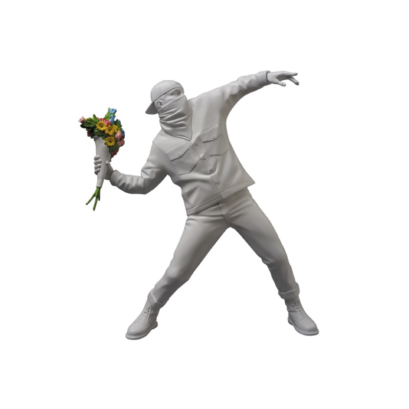 現貨 Banksy BRANDALISM Flower Bomber Sculpture 班克斯 擲花者 雕塑