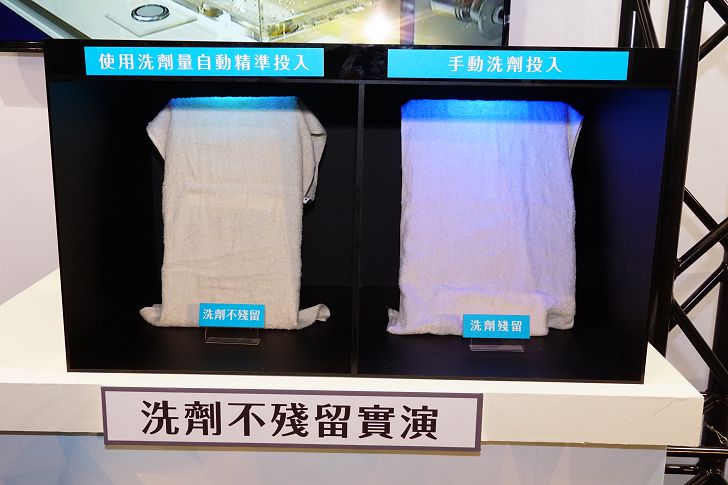 洗劑量自動精準投入可以避免洗劑的殘留問題。