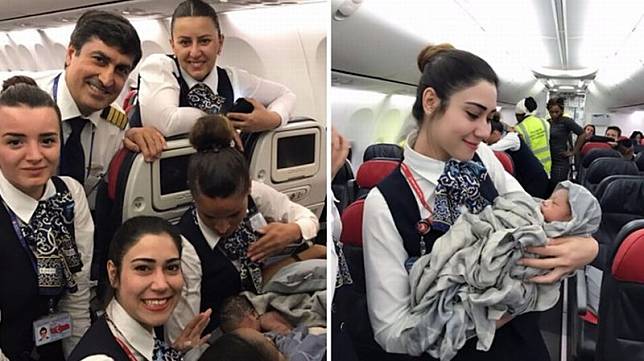 Wow, Kru Turkish Airlines Berhasil Bantu Persalinan di Pesawat