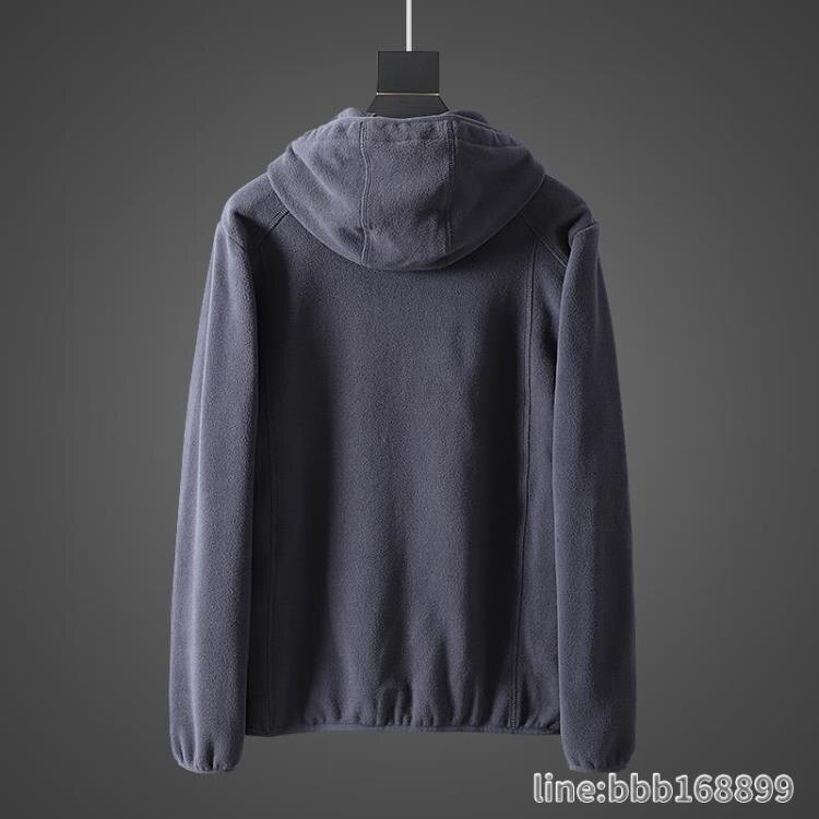 基礎款日單牛貨 外貿工廠男裝戶外運動搖粒絨連帽夾克衛衣外套潮 瑪麗蘇