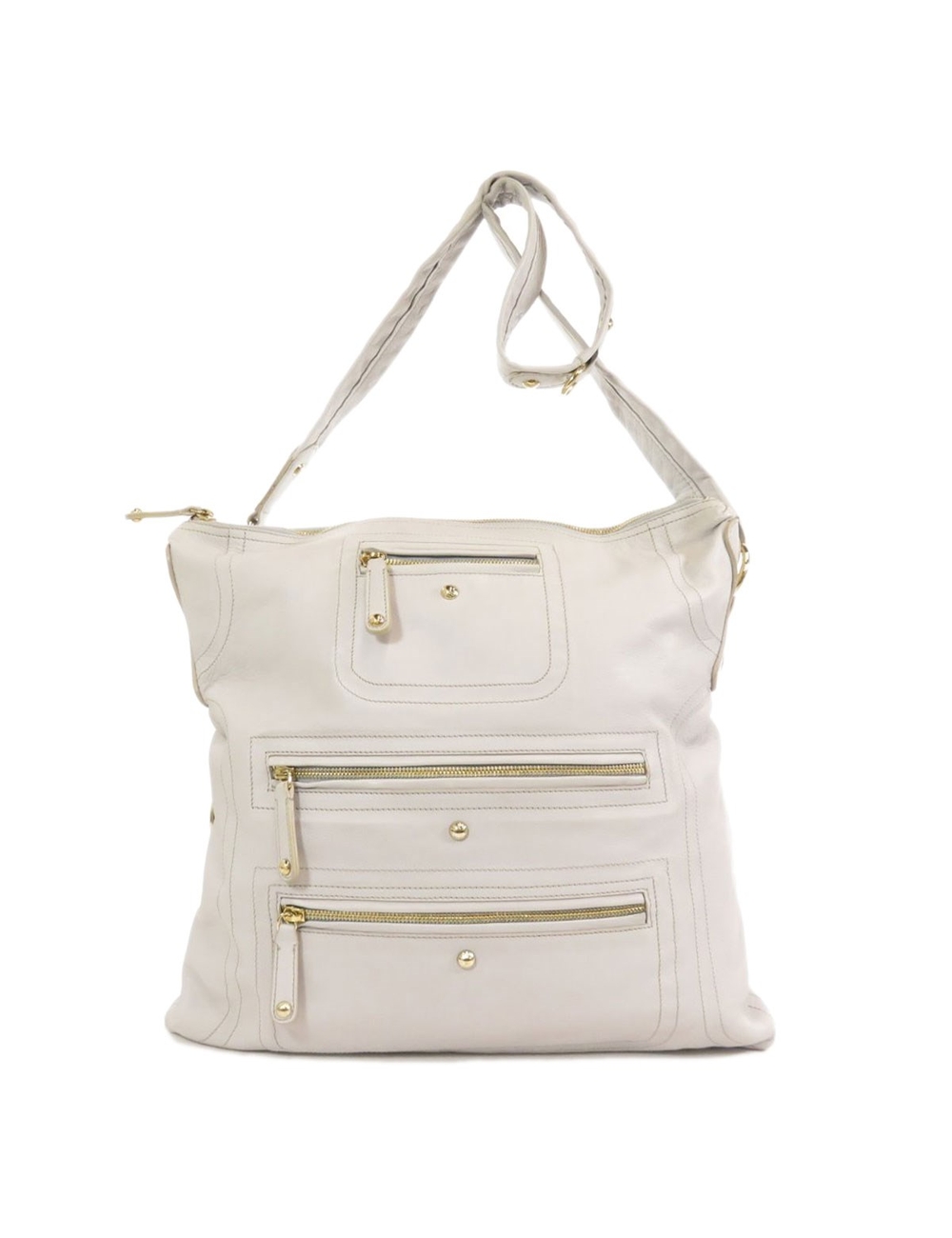 [大小/規格] 高度：15.4英寸/ 39厘米寬度：15.4英寸/ 39厘米深度：1.6英寸/ 4厘米肩部：39.4英寸/ 100厘米 材質：皮革 顏色：灰色 內部規格：內部：內部拉鍊袋x1 外部規格