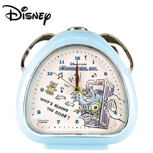 【日本正版】怪獸大學 鬧鐘 造型鐘 指針時鐘 夜燈設計 大眼怪 毛怪 迪士尼 Disney - 067022