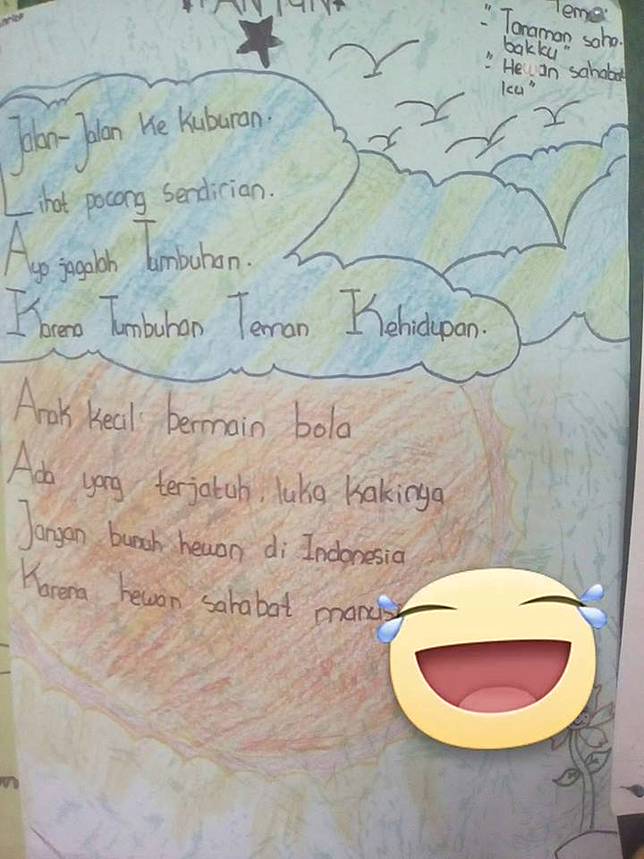 Contoh Pantun Jenaka Anak Sd Kelas 5 Bagikan Contoh