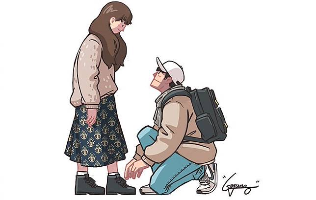 10 Ilustrasi Ini Menggambarkan Betapa Indahnya Jatuh Cinta