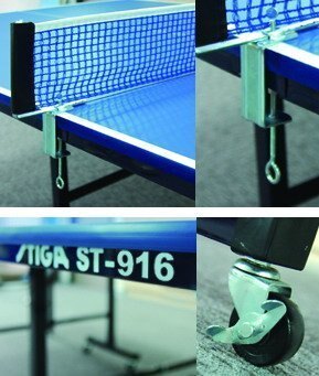 進口桌面、特殊塗裝反光處理 符合國際球桌彈跳標準 附網架、桌拍及桌球