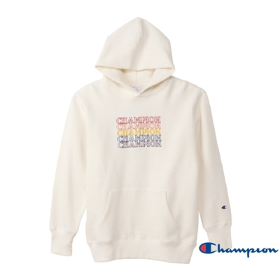 Champion CAMPUS多色Logo連帽Tee(米白色)