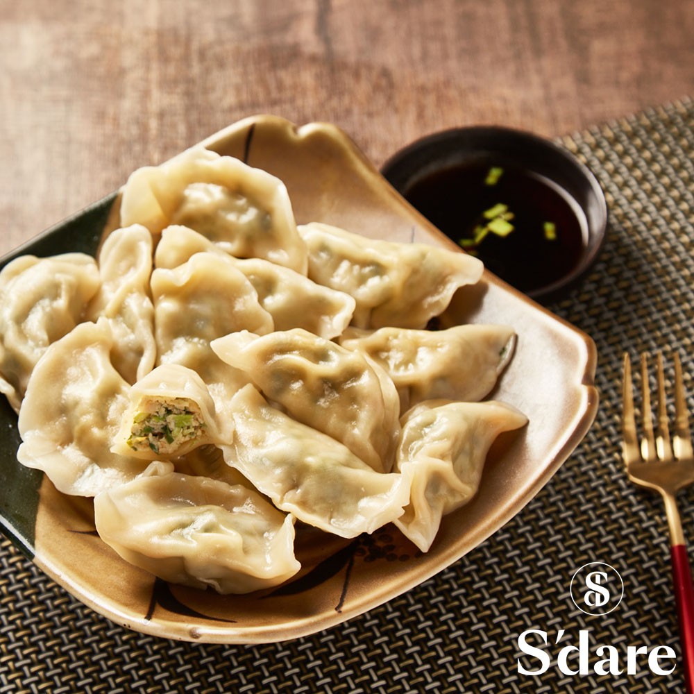 Sdare椒麻雞水餃 坤記食堂 吉貝島海鮮 土雞 花椒油 辣椒油 韭菜 芹菜 蒜 薑 Q彈的皮 手工 拐拐