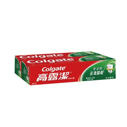 高露潔美氟寶牙膏-特涼薄荷200g*2入【愛買】