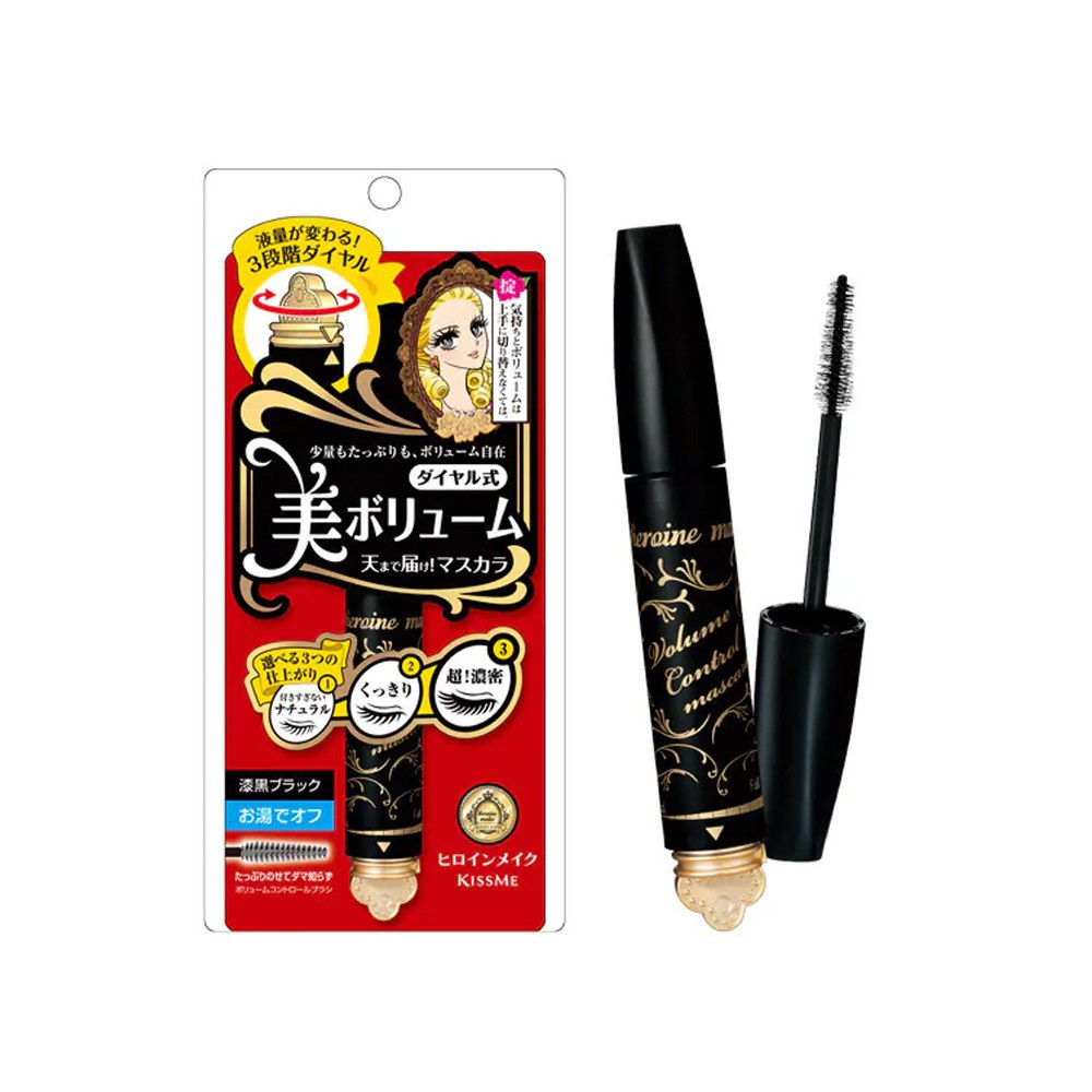 【KISS ME】折價券再折60!!變妝圓舞曲轉轉睫毛膏 花漾美姬 5g 濃密感UP 01曜石黑