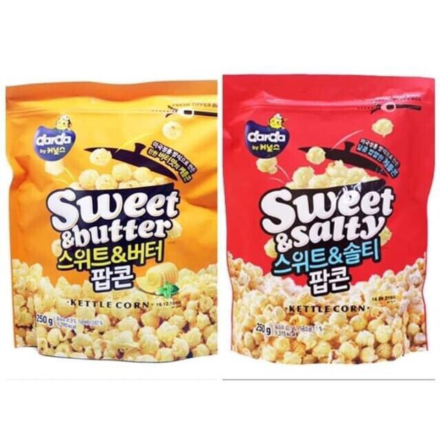 韓國熱銷爆米花 香甜奶油 香味四溢 鹹甜口味 刷嘴不間斷 無論追劇看電影都讓人回味無窮