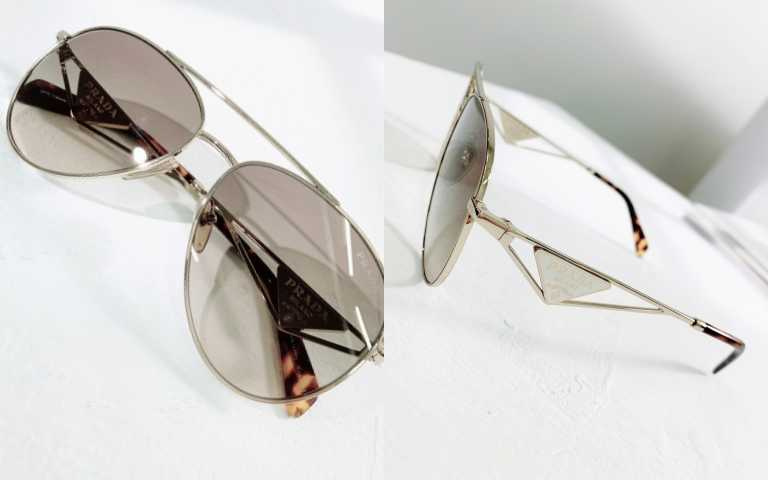 PRADA 2023春夏系列#PR73ZS太陽眼鏡／16,050元（圖／吳雅鈴攝）