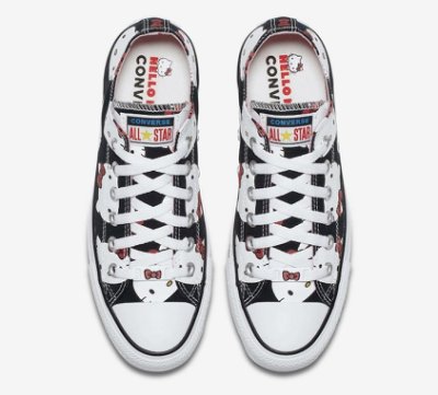 全新正品 Converse x Hello Kitty CHUCK TAYLOR 黑低筒聯名款