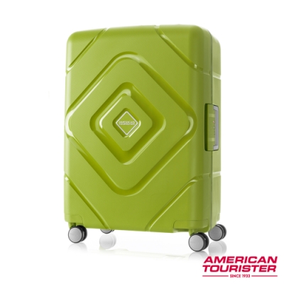AT美國旅行者 24吋Trigard 菱格設計PP三點式扣鎖飛機輪行李箱(綠)