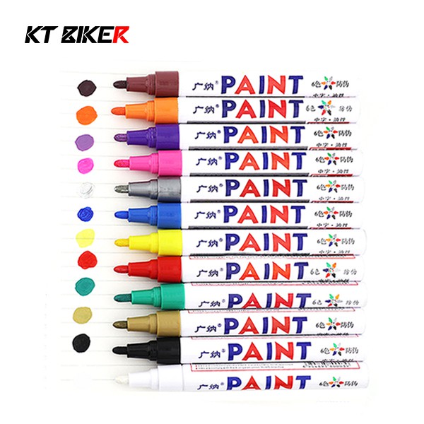 【KT BIKER】輪胎筆 (買10送2) 多種顏色 油漆筆 補漆筆 塗鴉 彩繪 輪胎〔TPP001〕