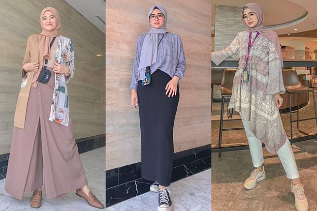 Inspirasi Padu Padan Outfit Hijab Untuk Ke Kantor Ala Selebgram Natasha Farani Stylo Id Line Today