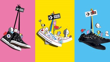 官方新聞 / 防彈少年團BTS 設計角色登上聯名 CONVERSE 攜手 BT21 推出全新系列