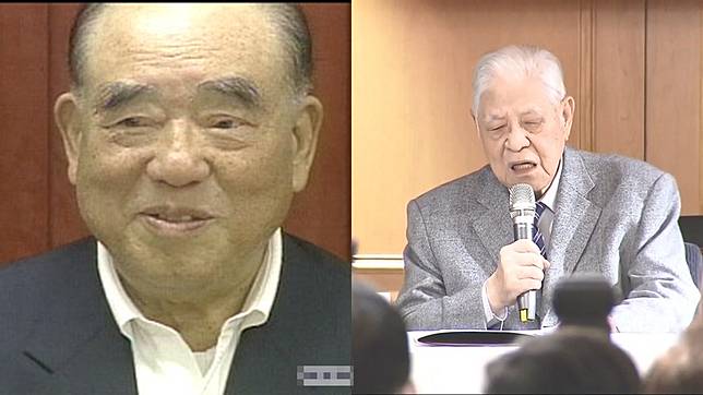 前行政院長郝柏村、前總統李登輝。(合成圖／TVBS資料畫面)