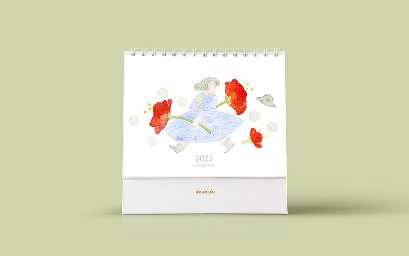 2023 桌曆 | 插畫月曆 | dodolulu