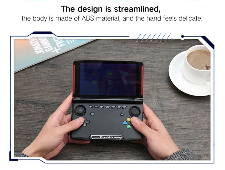 PowKiddy X18掌上型遊戲機，電競造型搭Android 7作業系統