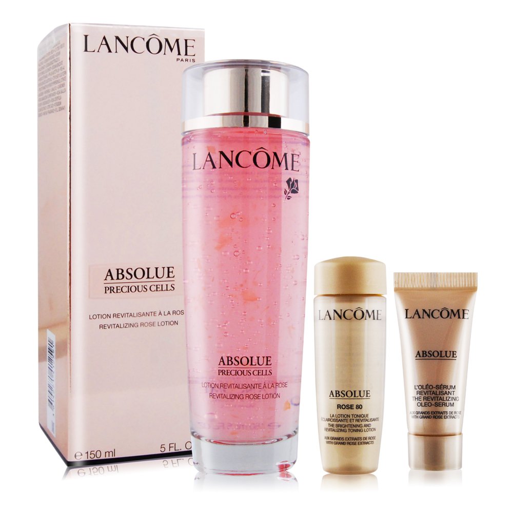 LANCOME 蘭蔻 頂級花瓣精露輕奢組[ 絕對完美玫瑰花瓣精露+黃金玫瑰修護精華]