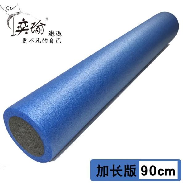 PE泡沫軸女肌肉放鬆滾軸男90cm初學者健身按摩瑜伽柱瘦腿滾筒