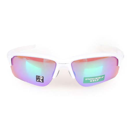 OAKLEY FLAK DRAFT 一般太陽眼鏡-附硬盒鼻墊 抗UV 白銀 F